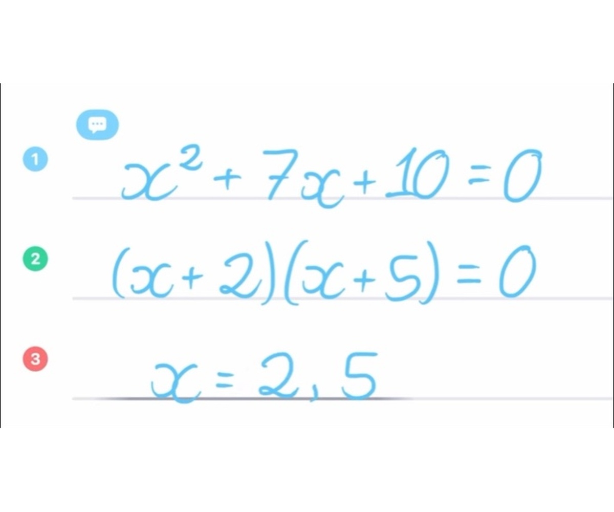 Student uploads handwritten maths